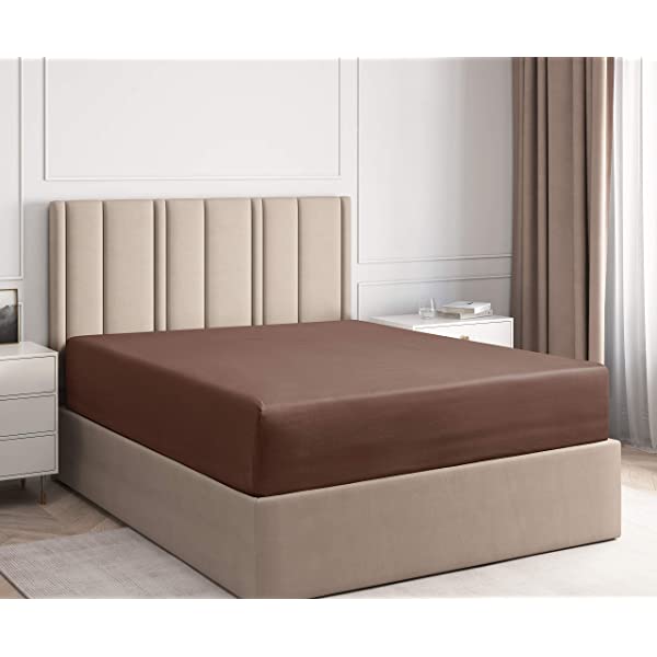 Queen Fitted Sheet - Single Fitted Deep Pocket Sheet - Fits Mattress Perfectly - Soft Wrinkle Free Sheet - 1 Fitted Sheet Only – Light Pink Queen Light Pink