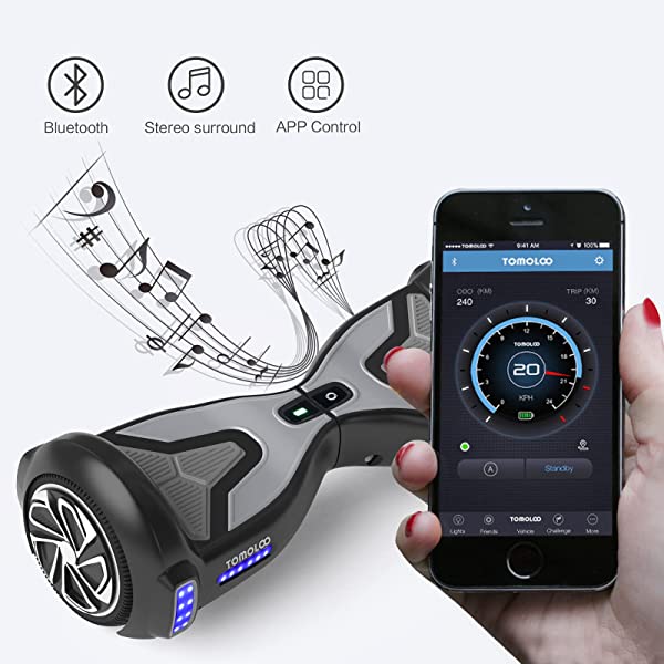 TOMOLOO Hoverboard for Kids and Adult, Hover Board Self Balancing Scooter 6.5