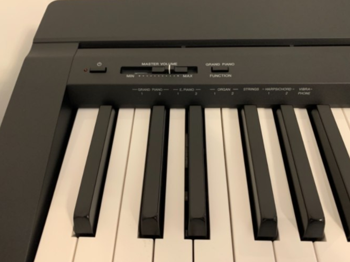 YAMAHA P-45B Digital Piano - Light and Portable Piano for Hobbyists and Beginners, in Black