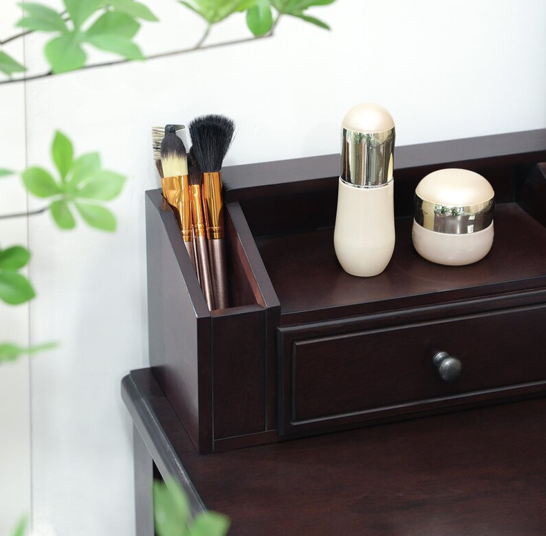 Soares Vanity Set with Stool and Mirror