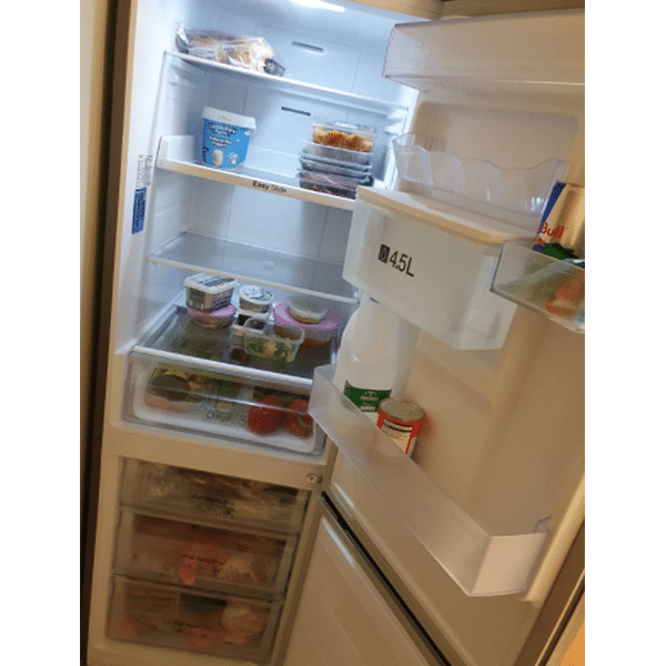 Refrigerator Freezer (Freestanding, Graphite, Metal, Upright, LED, Glass, 308L) - A+