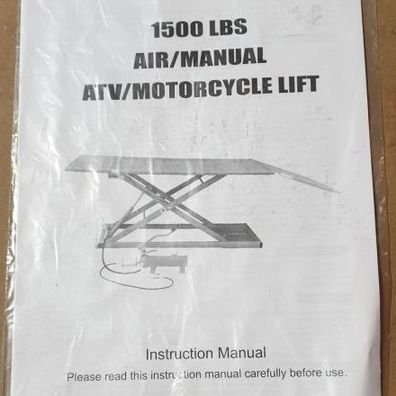 Quad Bike Bench Lift. Motorcycle Lift.Ride On Mower Bench Hydraulic Lift