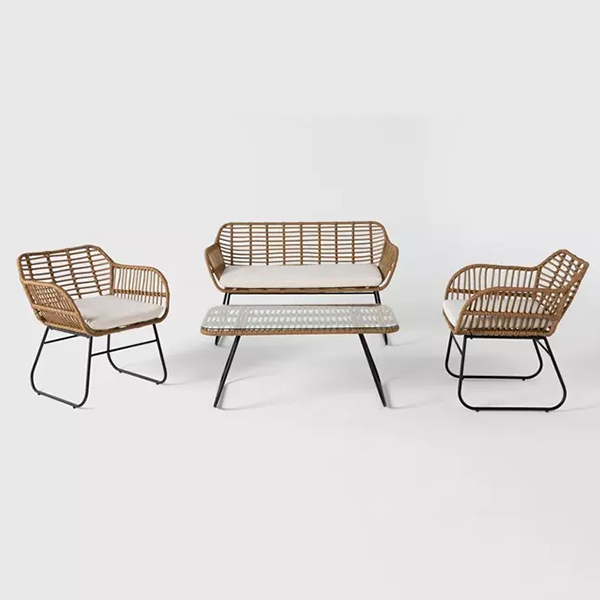 Boho Outdoor 4 Piece Lounge Set