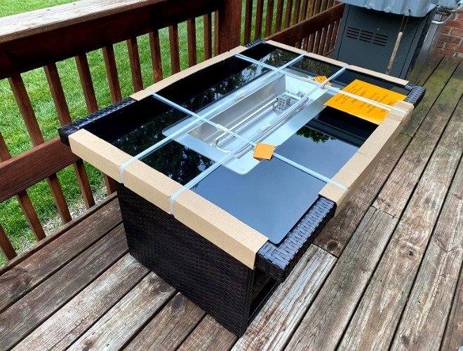 Outland Living Series 403-Espresso Brown Fire Table, Espresso Brown50,000 BTU