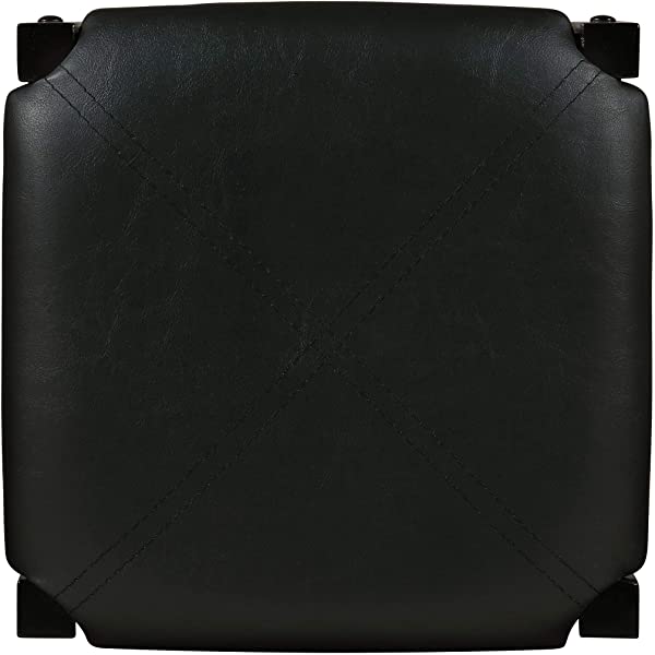 Linon Black 3 Piece Faux Marble Tavern Set