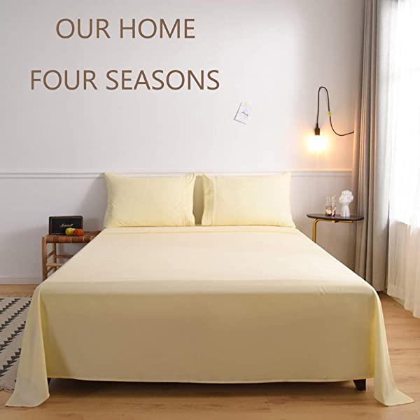 LBRO2M Bed Sheet Set Queen Size 16 Inches Deep Pocket 1800 Thread Count 100% Microfiber Sheet,Bedding Super Soft Comfortable, Cool Warm,4 Piece（Dark Grey） Dark Grey Queen