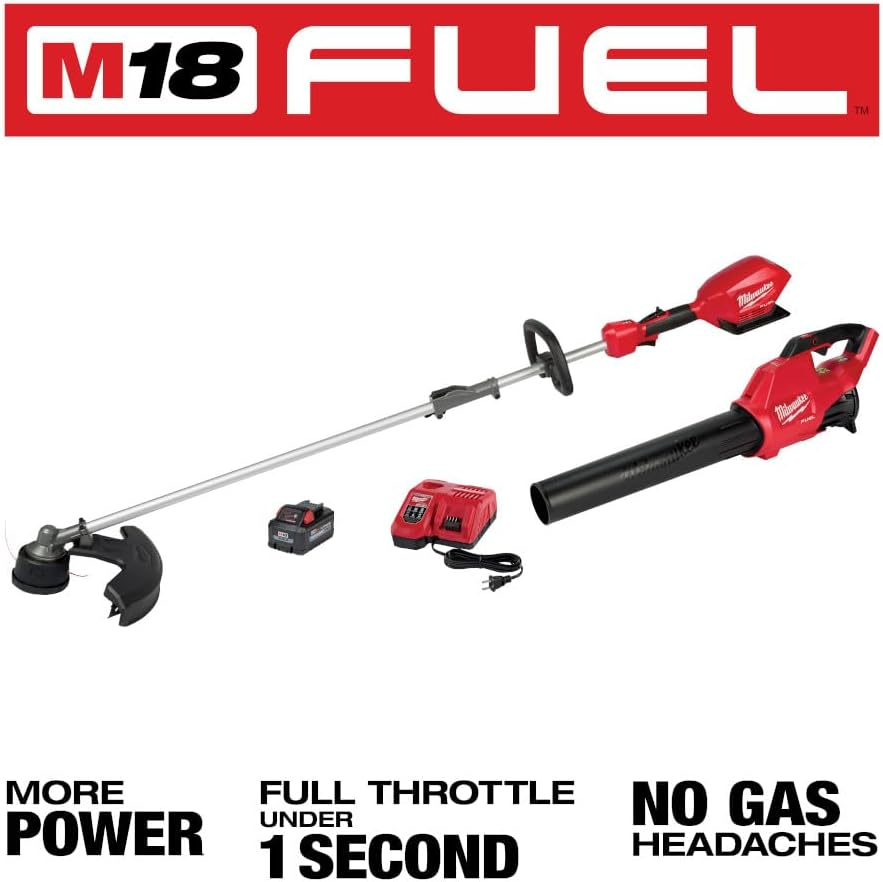 Milwaukee M18 FUEL Quik-Lok 3000-21 16 in. 18 V Battery Trimmer and Blower Combo Kit