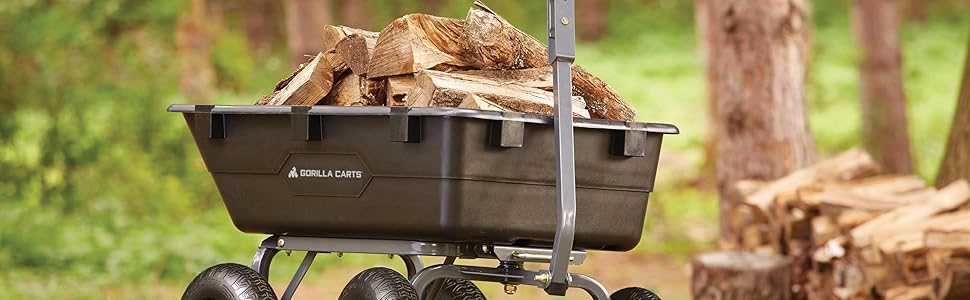 gorilla carts dumping carts