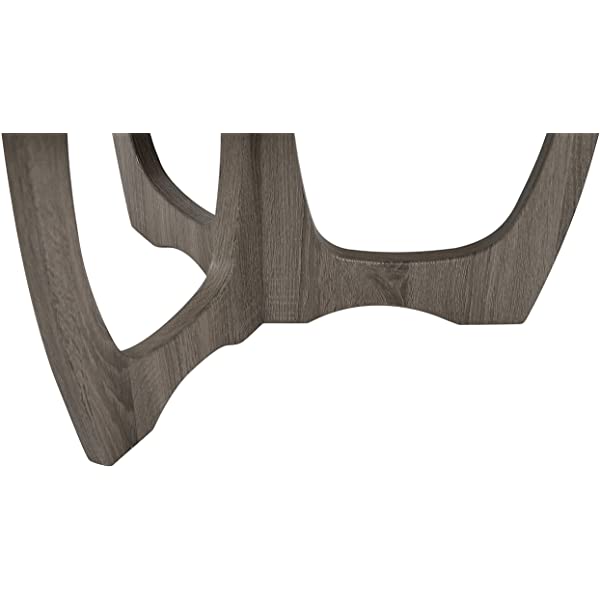 FINECASA Wooden Console Table, Half-Moon Entryway Table, Semicircle Narrow Side Table, Sofa Table for Living Room and Corridor, Foyer Table, Half Round Hallway Table, 43.4x17x30 Inches, Natural Natural Console Table