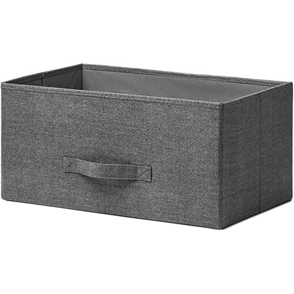 7 Drawers Dresser - Furniture Storage Tower Unit for Bedroom, Hallway, Closet, Office Organization - Steel Frame, Wood Top, Easy Pull Fabric Bins Gray/White Gray / White