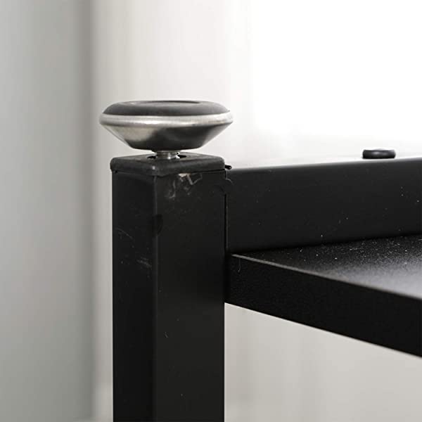 SDHYL Ladder Designed Shelf End Table Bed Table CouchTable, Nightstand Side Table for Bedroom, Flower Shelf for Living Room, Black S7-DX-C00200-BK-US