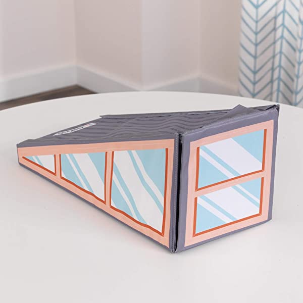 KidKraft Designed by Me™: Magnetic Makeover Wooden Dollhouse with Magnets, Fabric Wallpapers and 10 Pieces of Furniture, Gift for Ages 3+ Modern