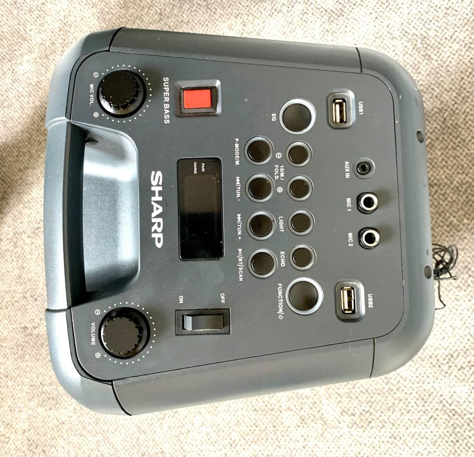 SHARP PS-929 180W High Power Portable Party Speaker