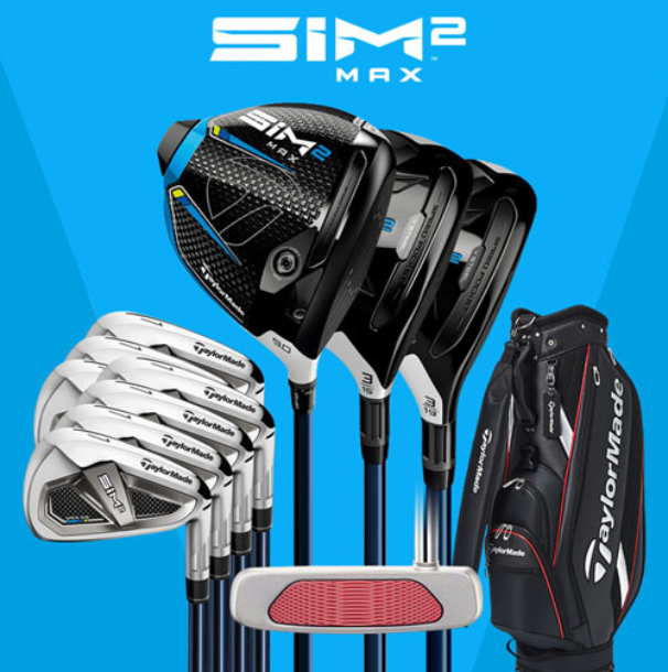 TaylorMade’s new golf clubs, male SIM2 MAX series golf full set of clubs