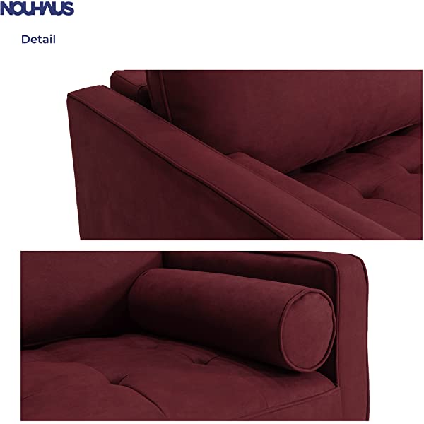 Nouhaus Module, Sleeper Sofa Bed Couch. 7ft Luxury Convertible Sofa Futon Bed with No Roll Together Latex. Ivory Woven Pull Out Bed for Bedroom Couch, Small Apartment Furniture Sofas or RV Couch Woven/Knit Ivory