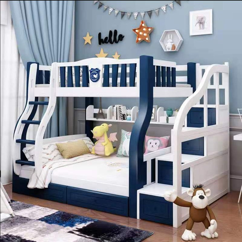 Twin Full Twin double over double Bunk Beds for Kids adult with Ladder.