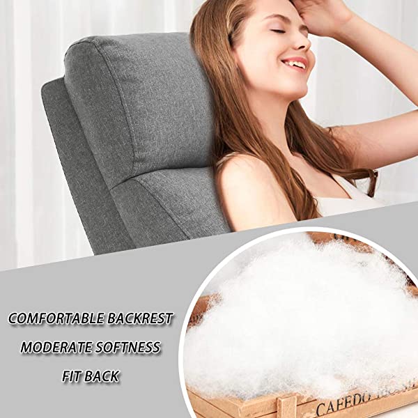 Recliner Chair for Living Room Massage Recliner Sofa Reading Chair Winback Single Sofa Home Theater Seating Modern Reclining Chair Easy Lounge with PU Leather Padded Seat Backrest (Brown)