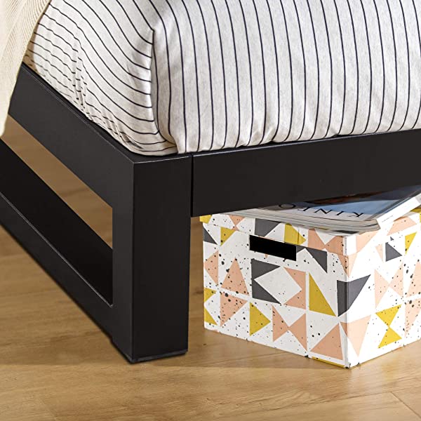 ZINUS Trisha Metal Platforma Bed Frame / Wood Slat Support / No Box Spring Needed / Easy Assembly, Full Full Standard Platform Bed Frame