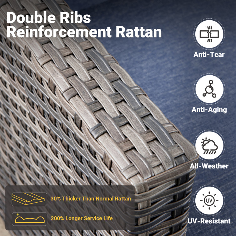 Allcot 7 - Person Outdoor Seating Group with Cushions