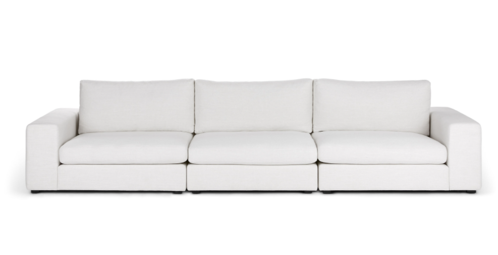 Beta Quartz White Modular Sofa