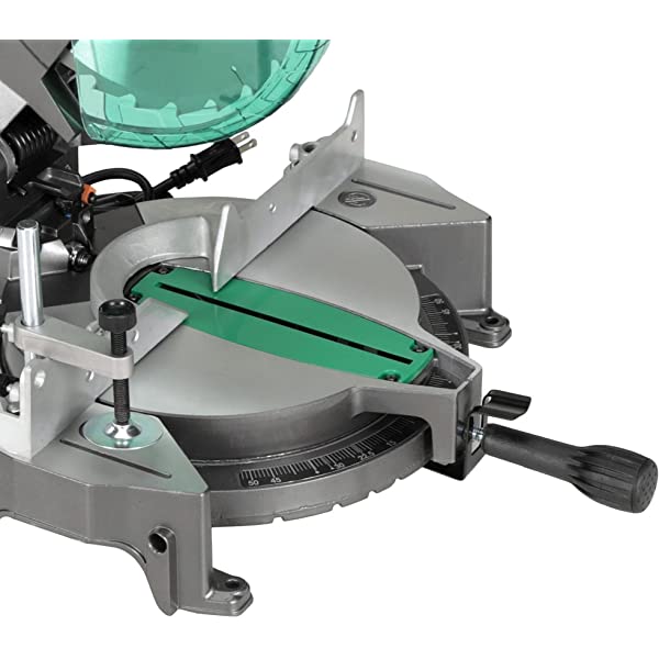 Metabo HPT 10-Inch Compound Miter Saw, Single Bevel, 15-Amp Motor, 0-52° Miter Angle Range, 0-45° Bevel Range, Large Table, 10