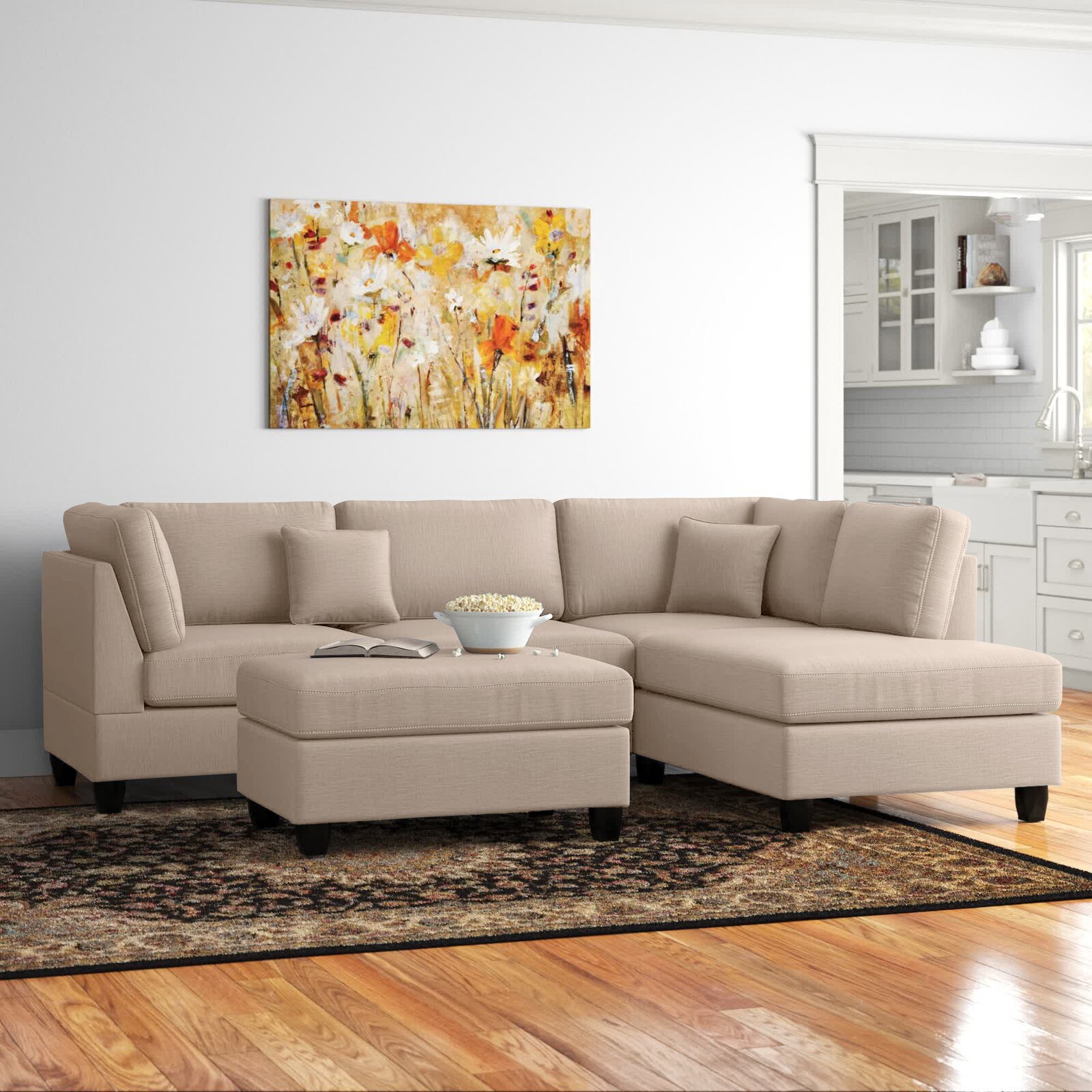 【Furniture】Hemphill 3 - Piece Upholstered Chaise Sectional