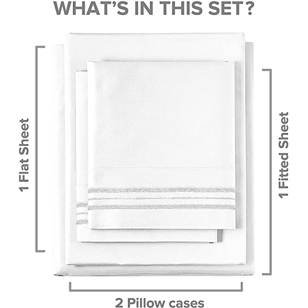 Queen Size Sheet Set - 4 Piece - Hotel Luxury Bed Sheets - Extra Soft - Deep Pockets - Easy Fit - Breathable & Cooling Sheets - Wrinkle Free - Comfy – Dark Grey Bed Sheets - Queens Sheets – 4 PC Queen Grey