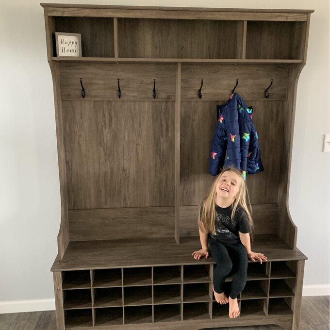 【Furniture】Gracie 60'' Wide Hall Tree with Bench