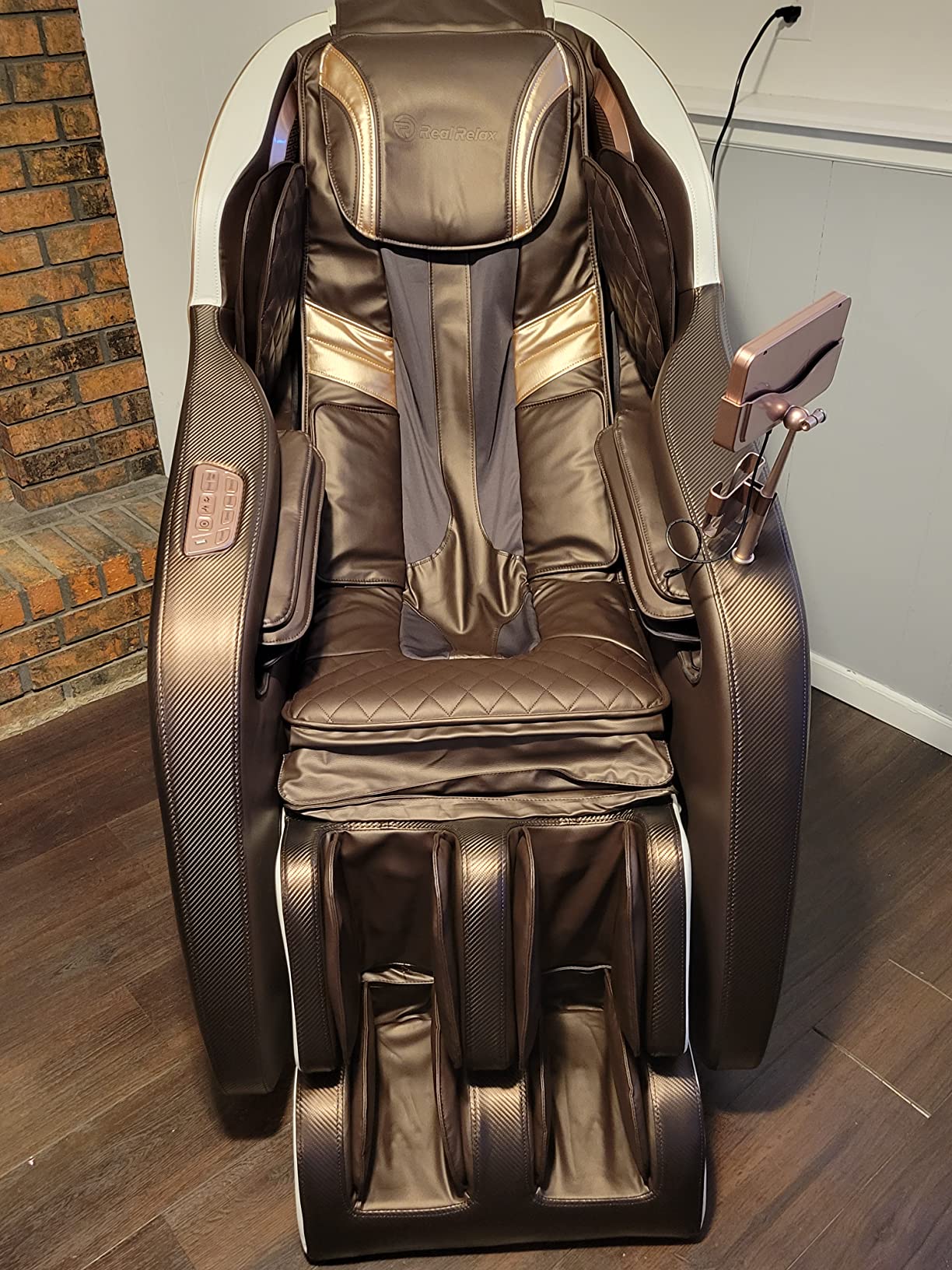 【Furniture】Full Body Massage Chair, Zero Gravity Recliner with Yoga Stretch, SL Track