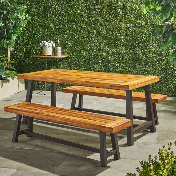 Bartlesville Rectangular 4 – Person 71” Long Dining Set