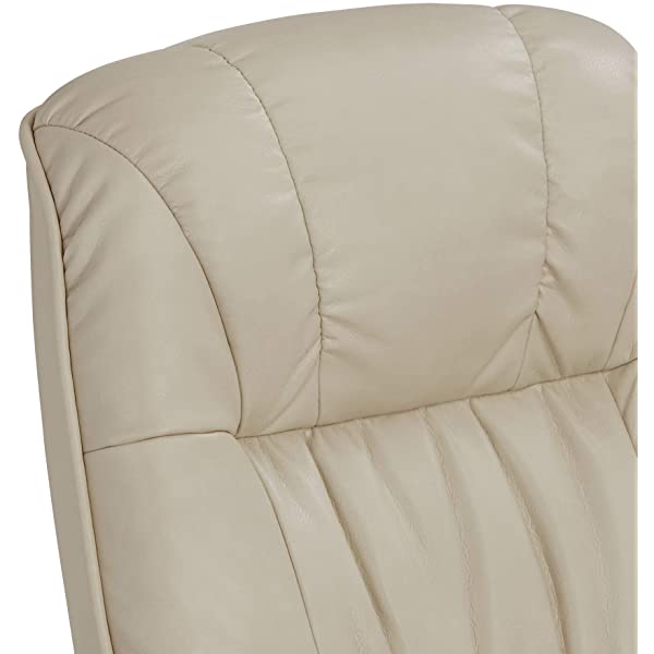 Newport Taupe Swivel Recliner and Slanted Ottoman