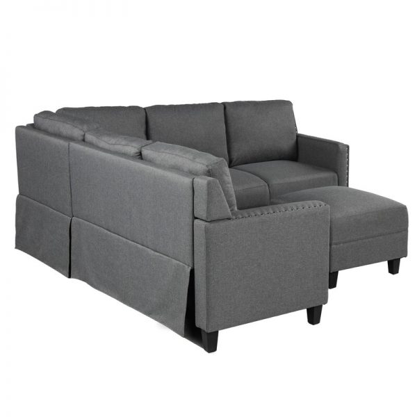 2-piece living room rivet modern cushion set with cushions