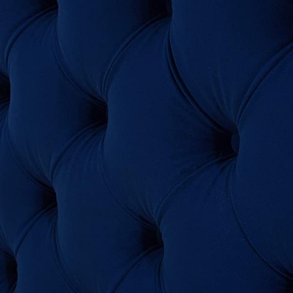 Jennifer Taylor Home Marcella Collection Queen Wingback Tufted Hand-Applied Nail Heads Upholstered Bed, Antique White Antique White Queen