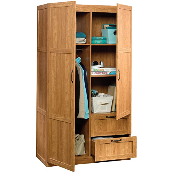 Sauder Large Storage Cabinet, Cinnamon Cherry Finish Cinnamon Cherry Cabinet