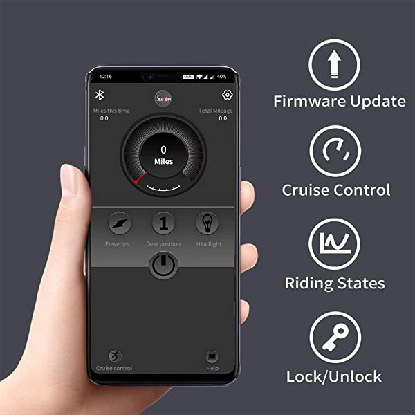 ESKUTE Electric Kick Scooter Commuting Electric Scooter Longe Range, Upgraded Motor Power, Foldable Commuter for Adults All-season, commuting, long range