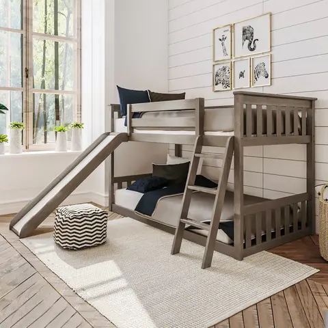 【Furniture】2m solid wood standard bunk bed