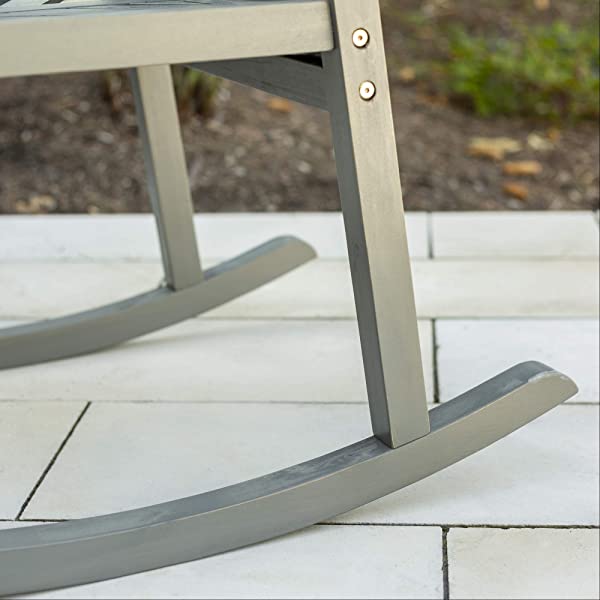 Walker Edison 5 Person Outdoor Wood Chevron Patio Furniture Dining Set Table Chairs Bench All Weather Backyard Conversation Garden Poolside Balcony, 4 Piece, Brown Brown 4 Piece Dining Set