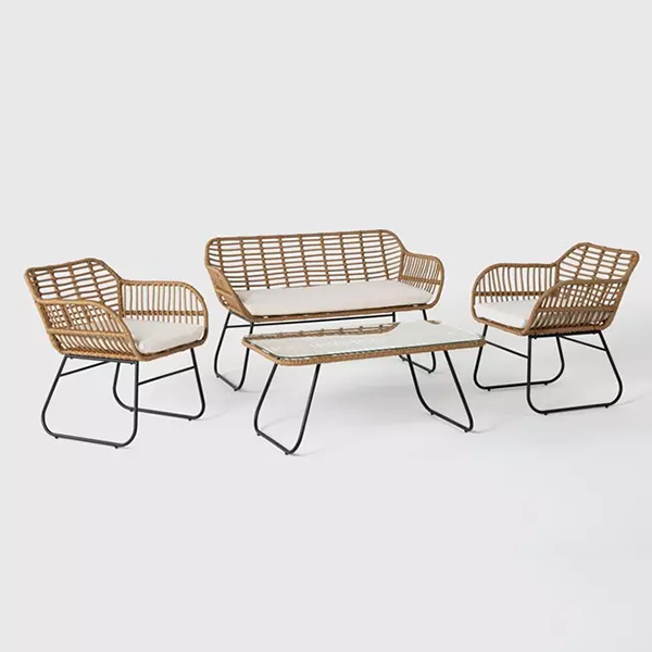 Boho Outdoor 4 Piece Lounge Set