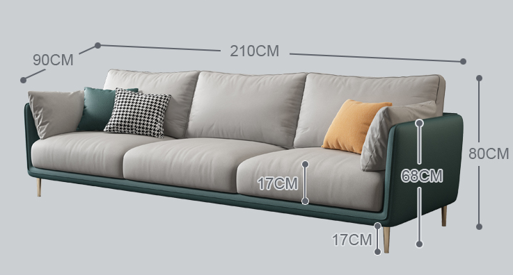 Light luxury technology cloth three-seat sofa small apartment Nordic living room double latex simple modern disposable sofa