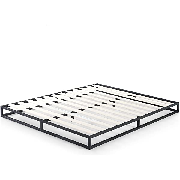 ZINUS Joseph Metal Platforma Bed Frame / Mattress Foundation / Wood Slat Support / No Box Spring Needed / Sturdy Steel Structure, Queen Queen 14 Inch