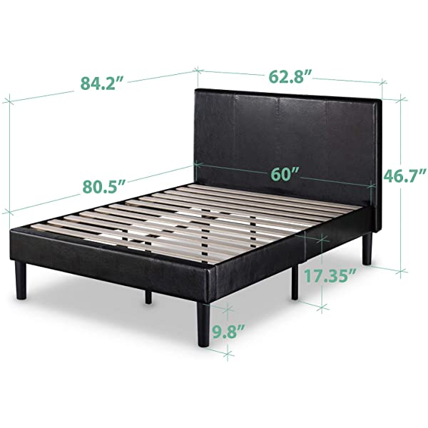 Zinus Gerard Platform, King, Espresso King Platform Bed